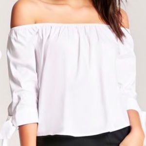 White off the shoulder blouse